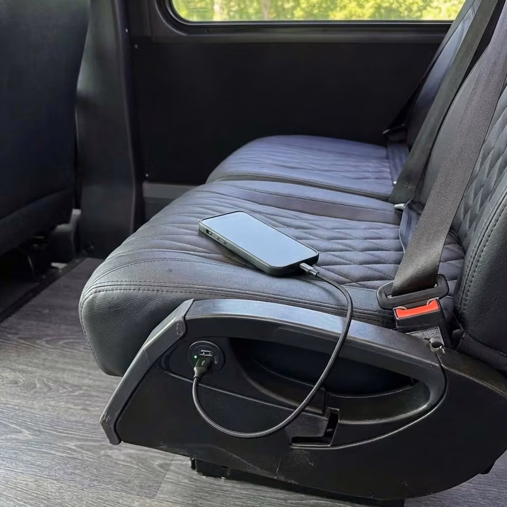 aiken 20 passenger minibus usb charging