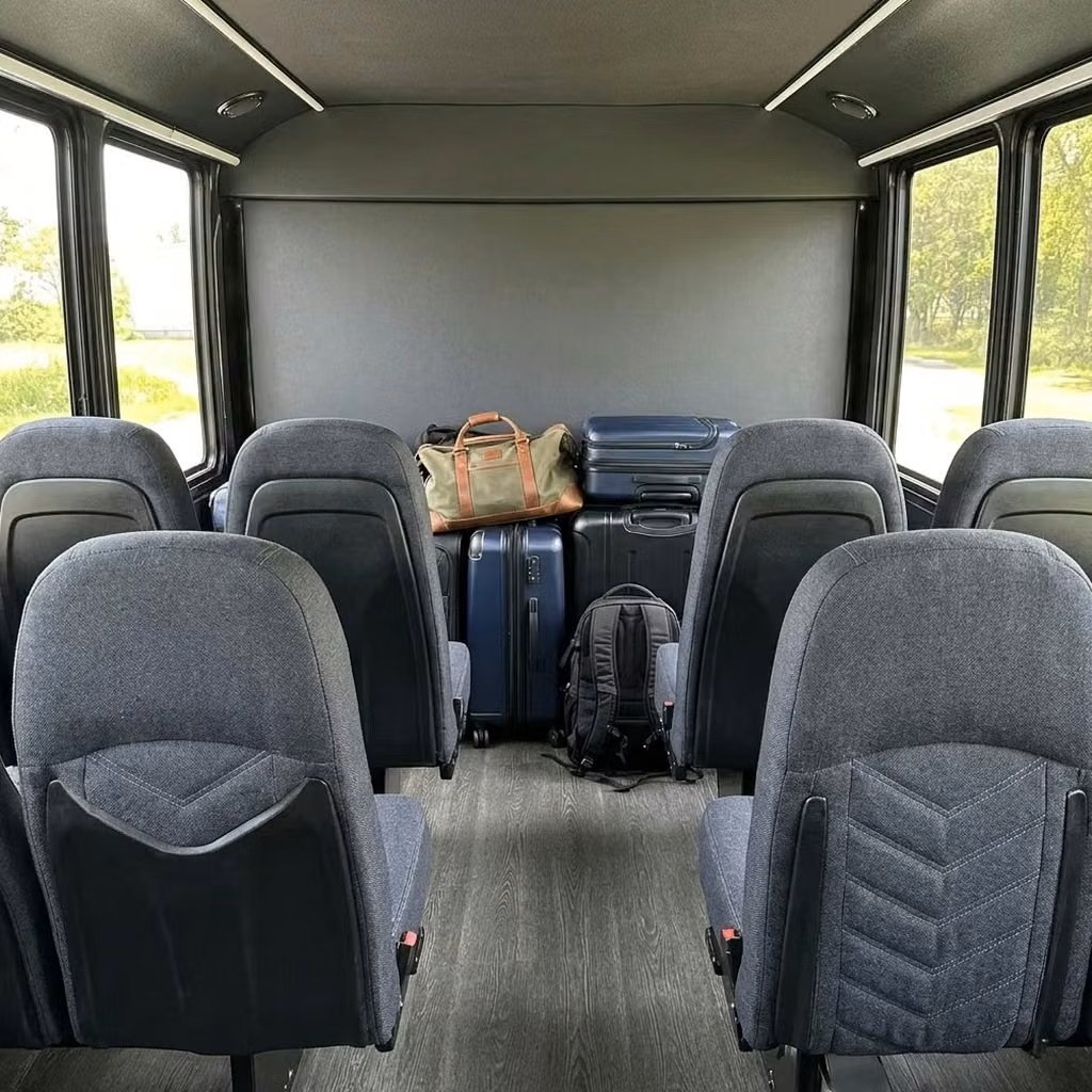 aiken 25 passenger minibus luggage area