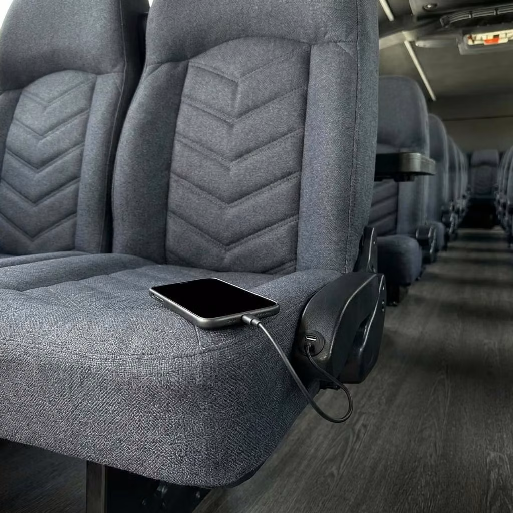 aiken 25 passenger minibus usb charging