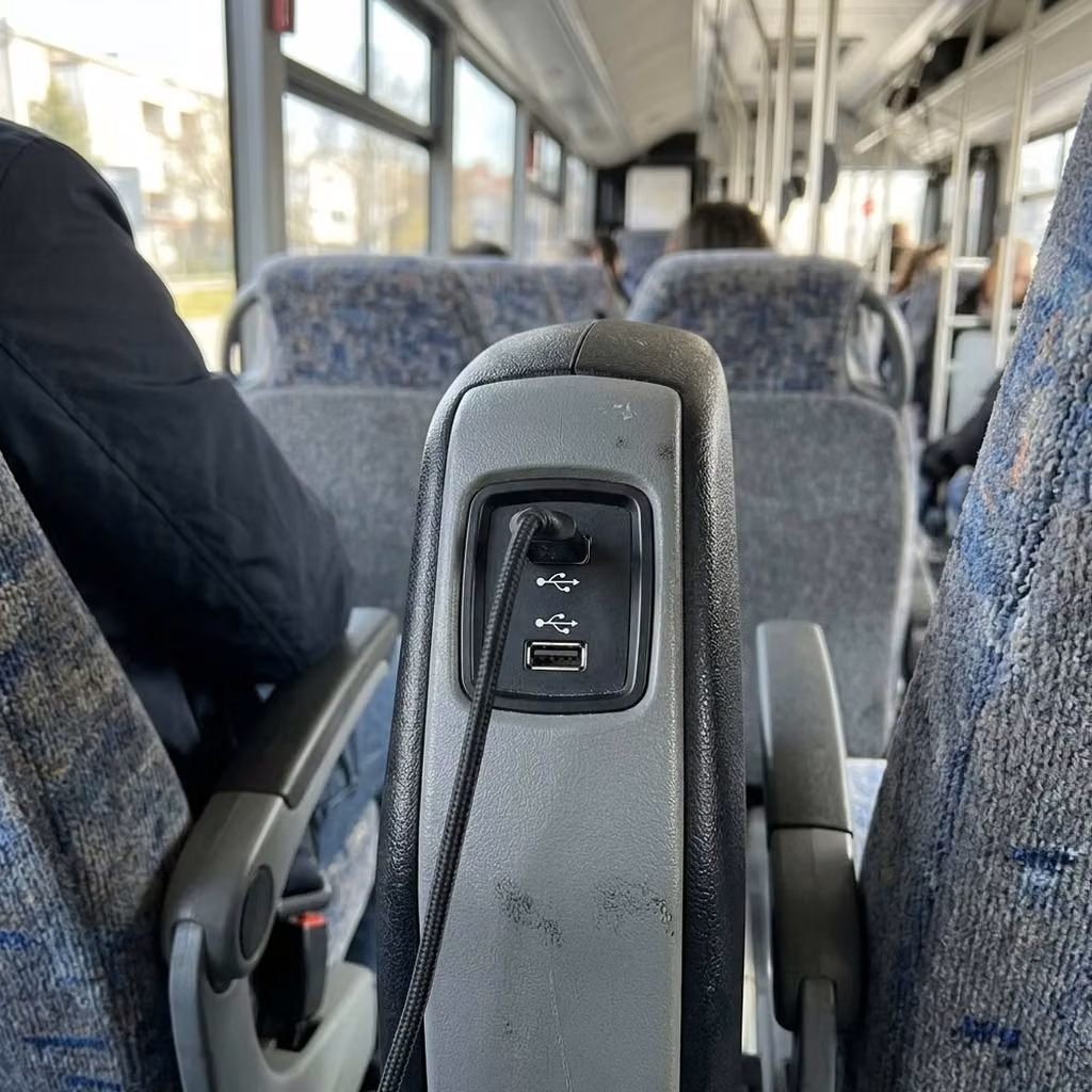 aiken 28 passenger minibus usb charging