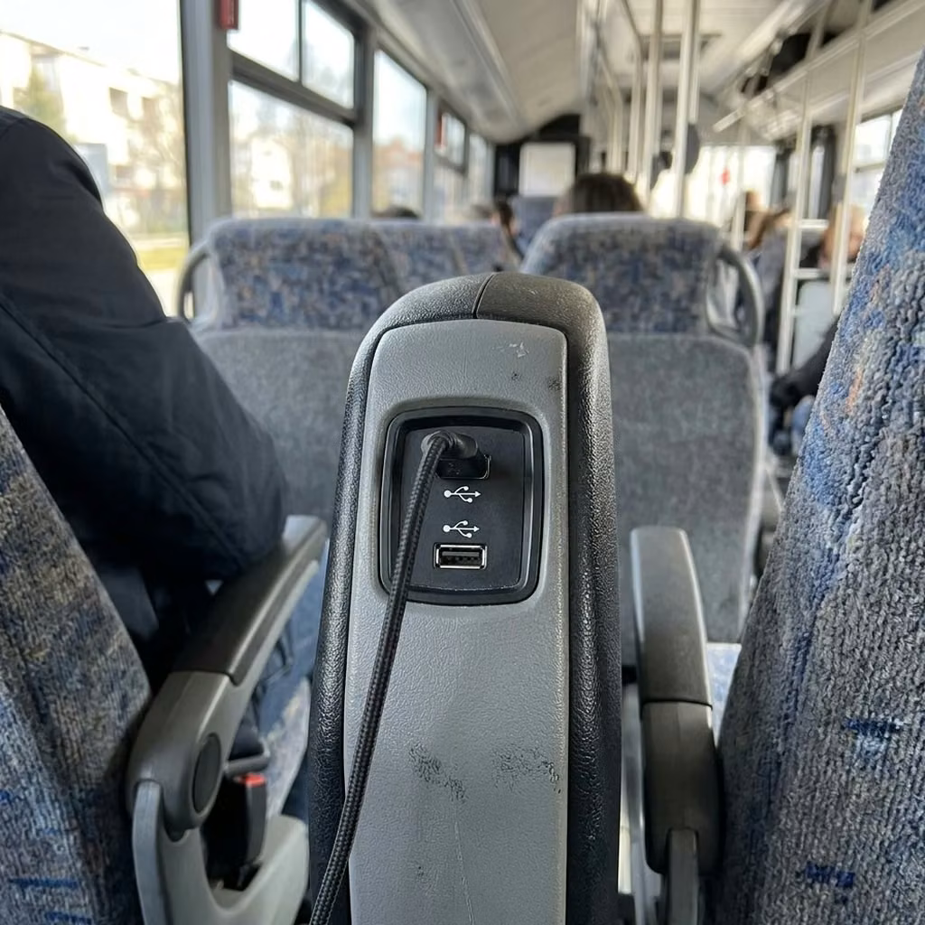 aiken 30 passenger minibus usb charging