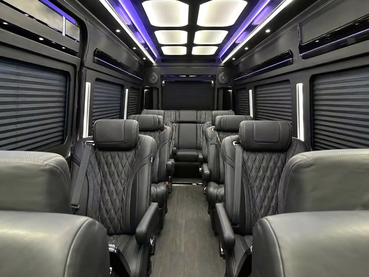 aiken sprinter van rental with driver reclining seats