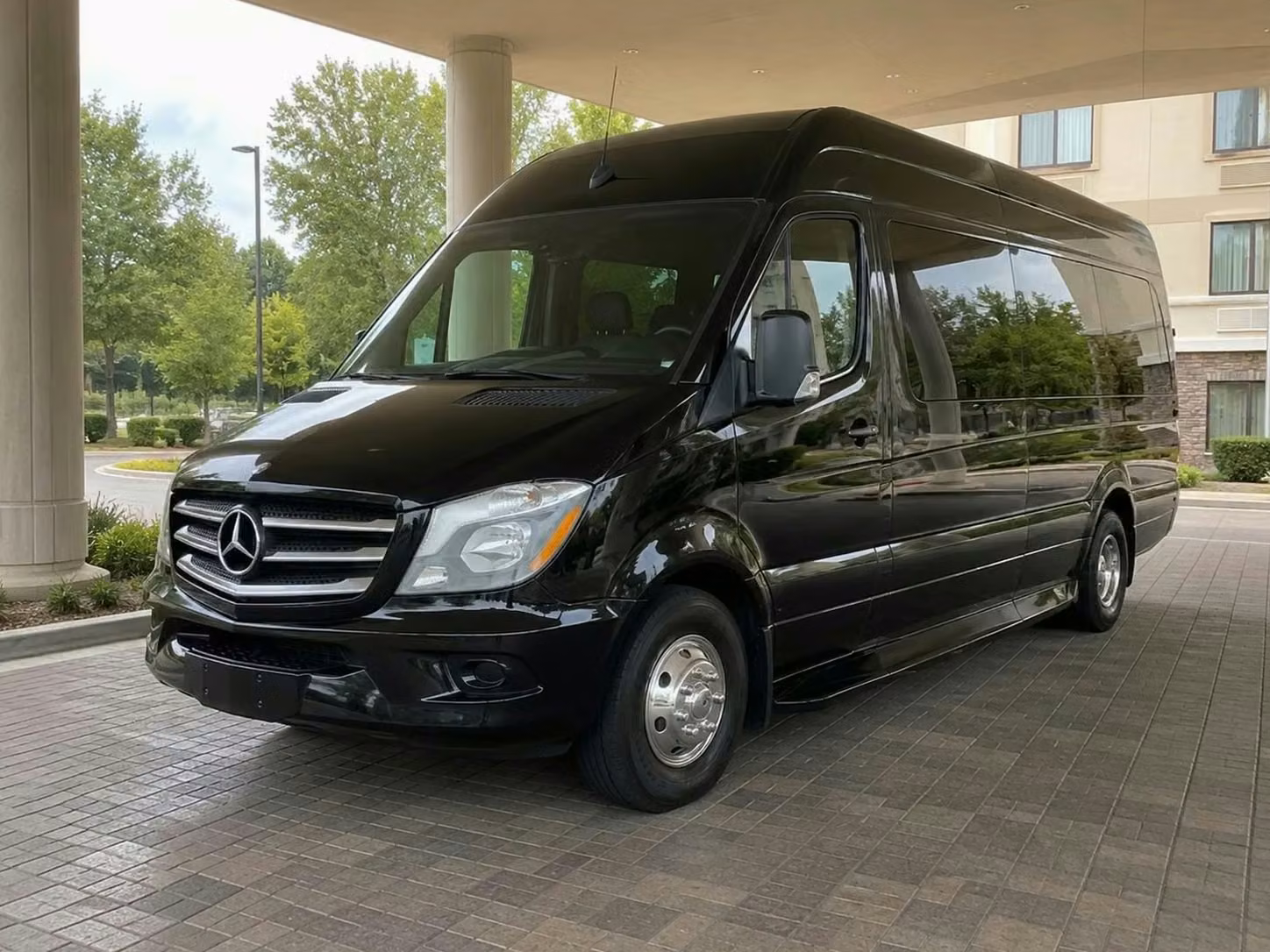 aiken sprinter van rental with driver tinted windows