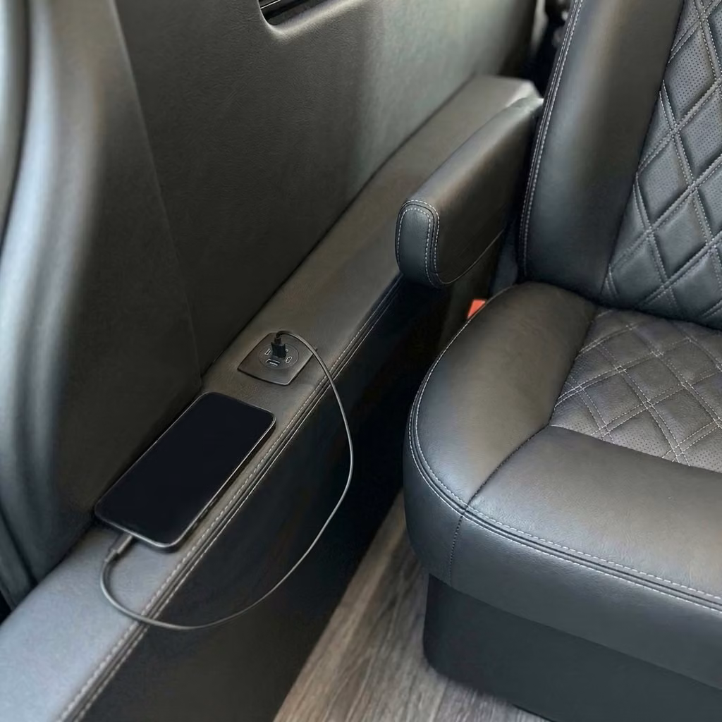 aiken sprinter van rental with driver usb charging