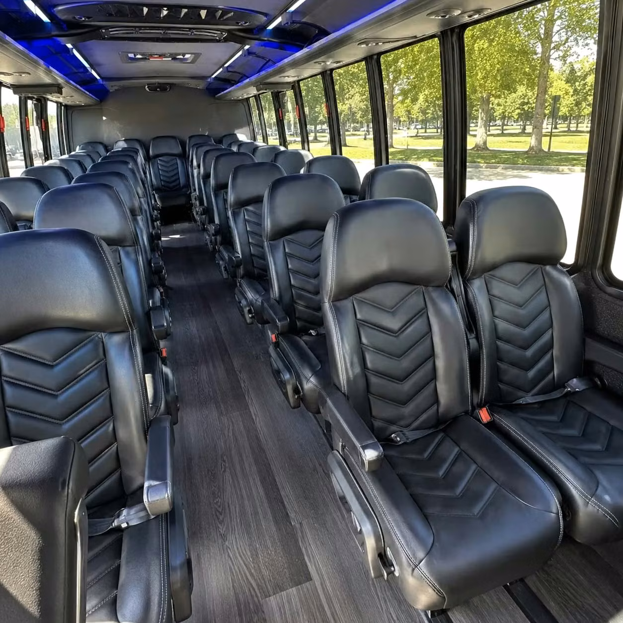 28 passenger minibus inside